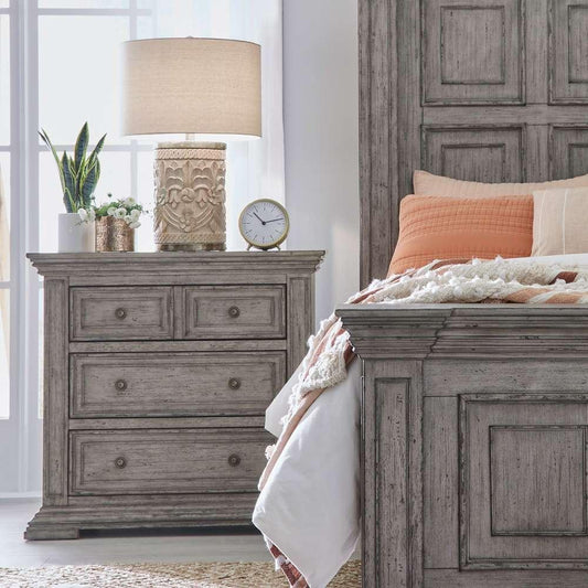 Liberty Furniture - Big Valley Bedside Chest with Charging Station - 361G-BR62 veiw 2