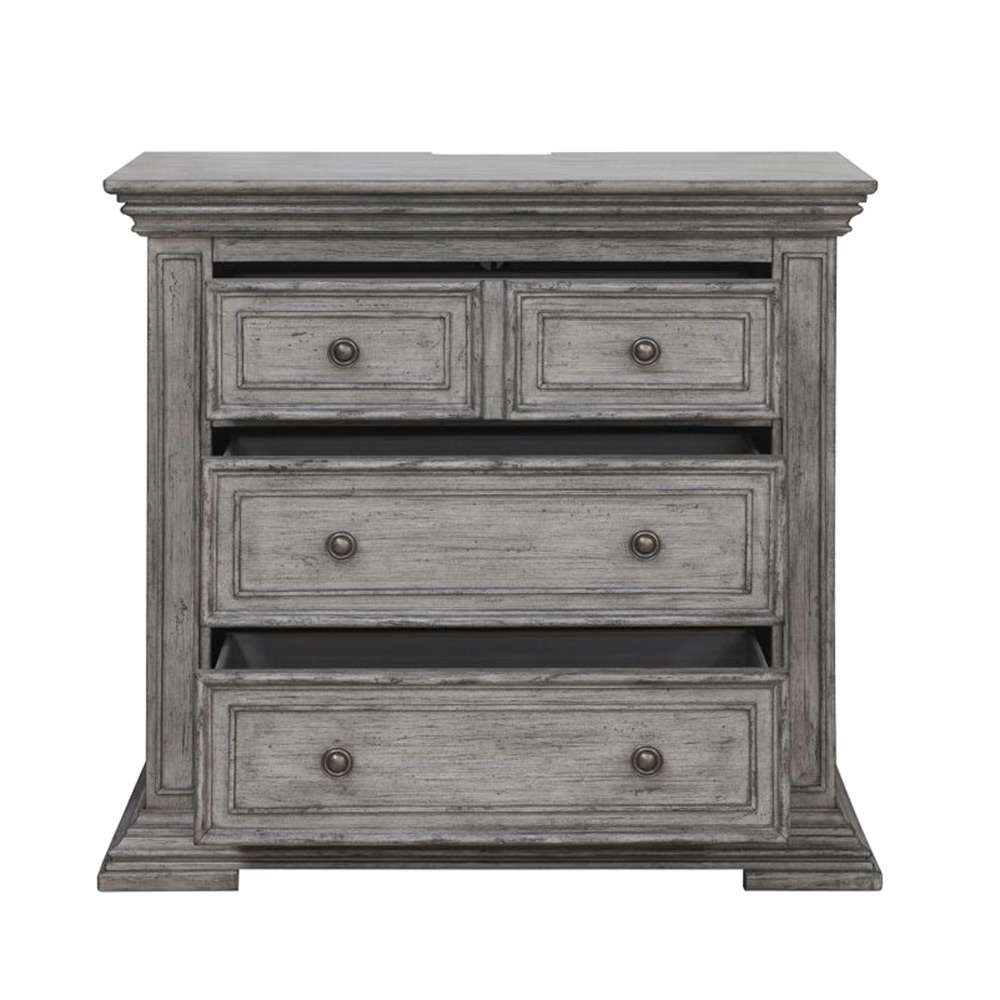 Liberty Furniture - Big Valley Bedside Chest with Charging Station - 361G-BR62 veiw 6