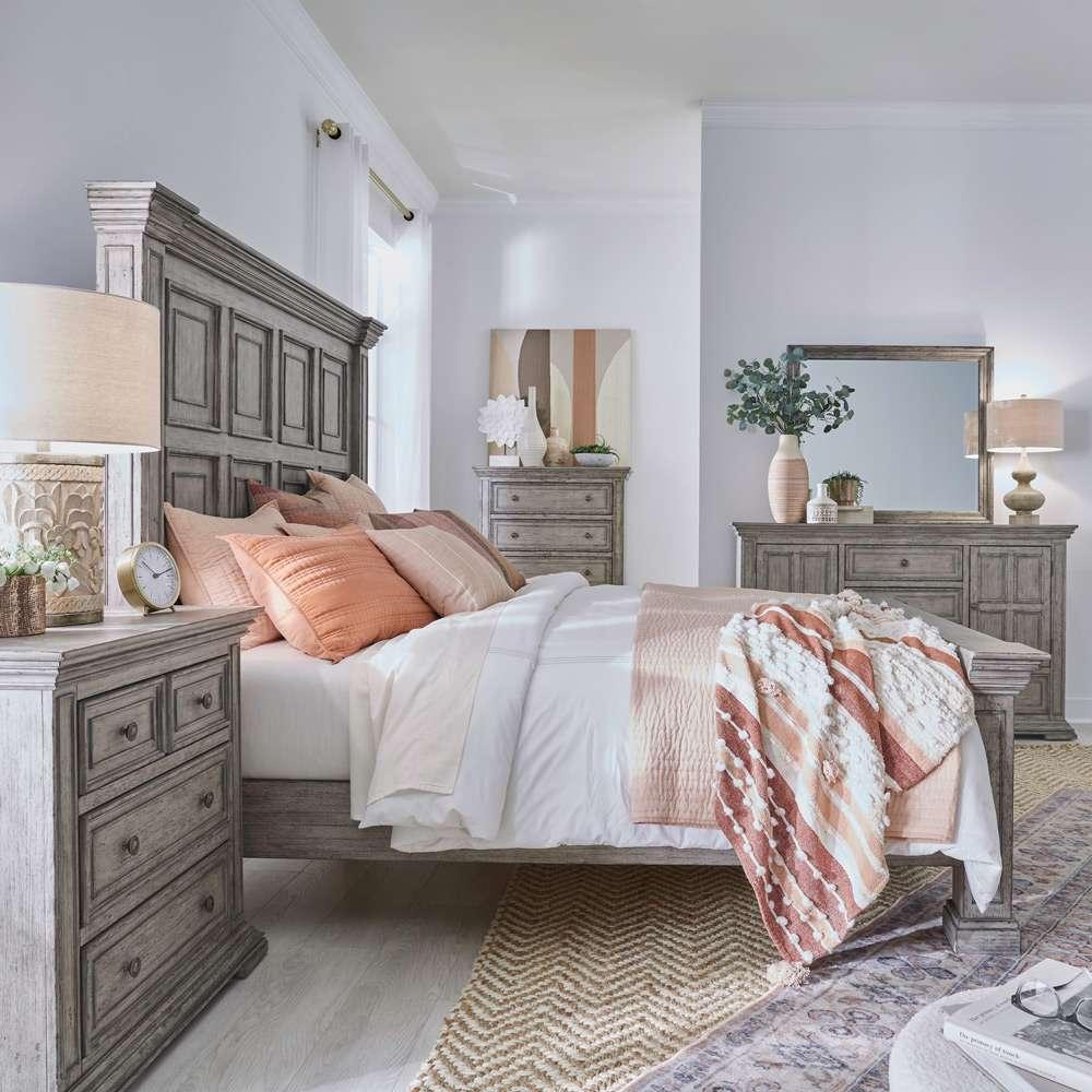Liberty Furniture - Big Valley Queen Panel Bed, Dresser & Mirror, Chest, Night Stand - 361G-BR-QPBDMCN veiw 2
