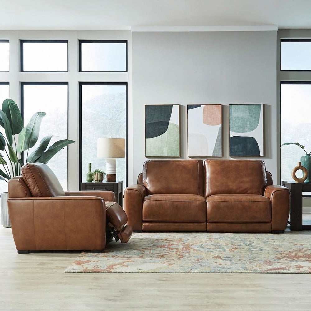 Liberty Furniture - Blake Sofa & Recliner - 6000HN-UPH-SOREC view 1