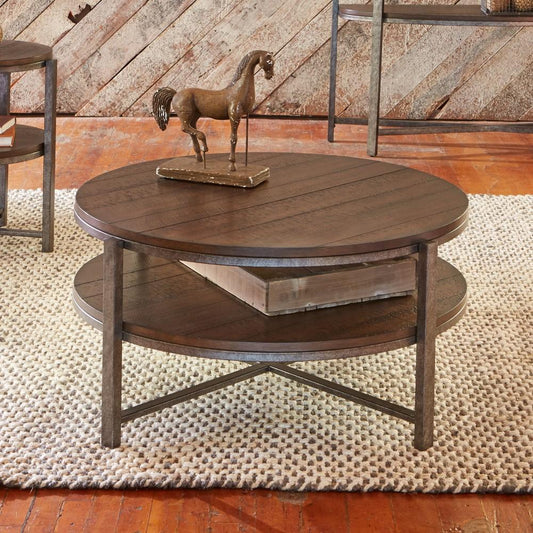 Liberty Furniture - Breckinridge Round Cocktail Table - 348-OT1010 veiw 2