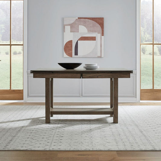 Liberty Furniture - Brook Bay - Gathering Trestle Table Set in Brown - 182WT-CD-GTTS view 2