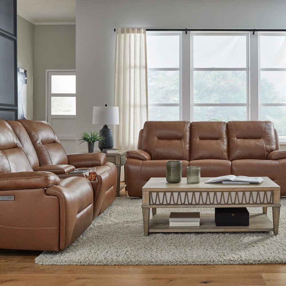 Liberty Furniture - Cameron - Sofa & Loveseat in Brown - 7008SD-UPH-SOLO view 1