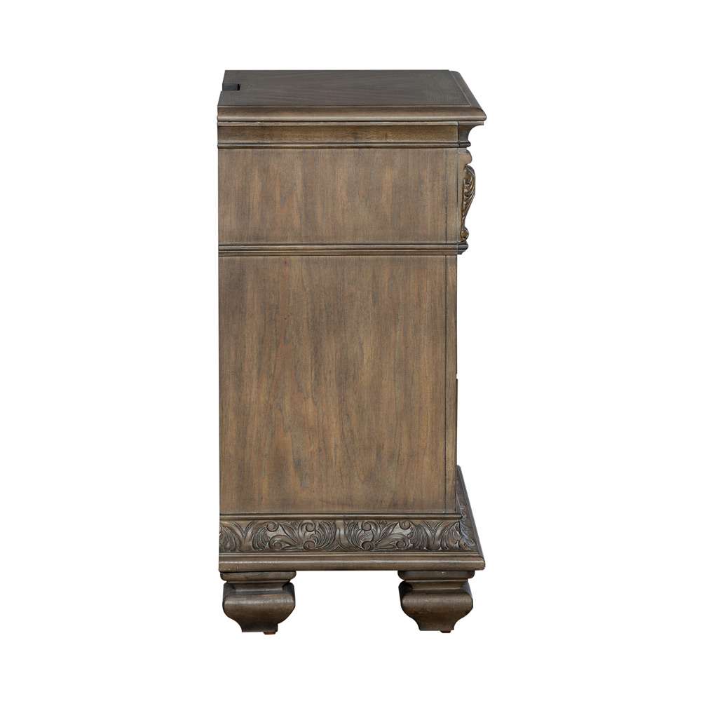 Liberty Furniture - Carlisle Court Bedside Chest with Charging Station - 502-BR62 veiw 6