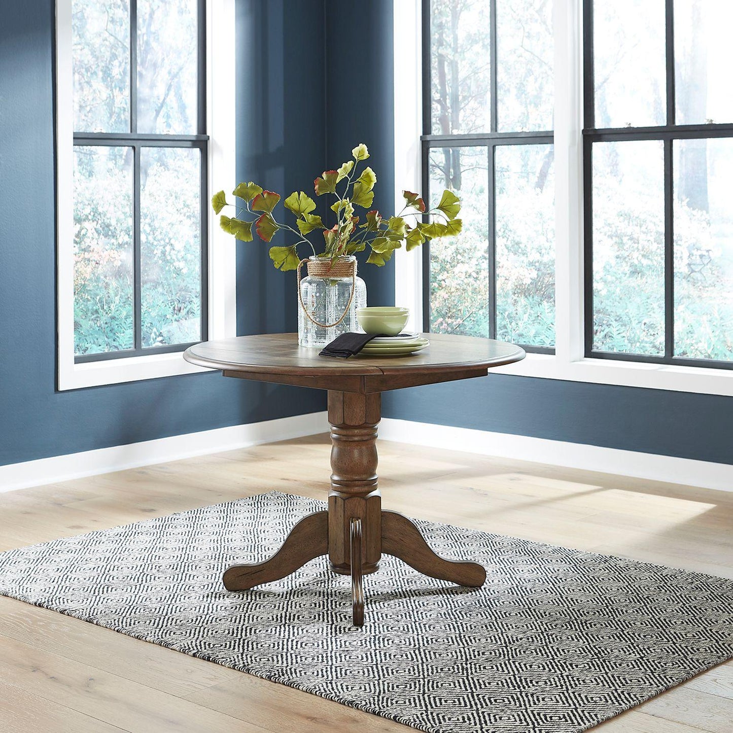 Liberty Furniture - Carolina Crossing Drop Leaf Table in Antique Honey - 186-CD-DLT veiw 1