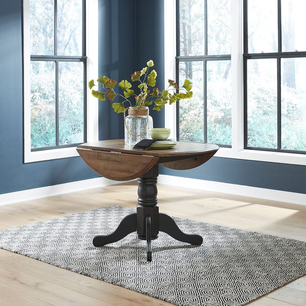 Liberty Furniture - Carolina Crossing - Drop Leaf Table Set in Black - 186B-CD-DLT view 2