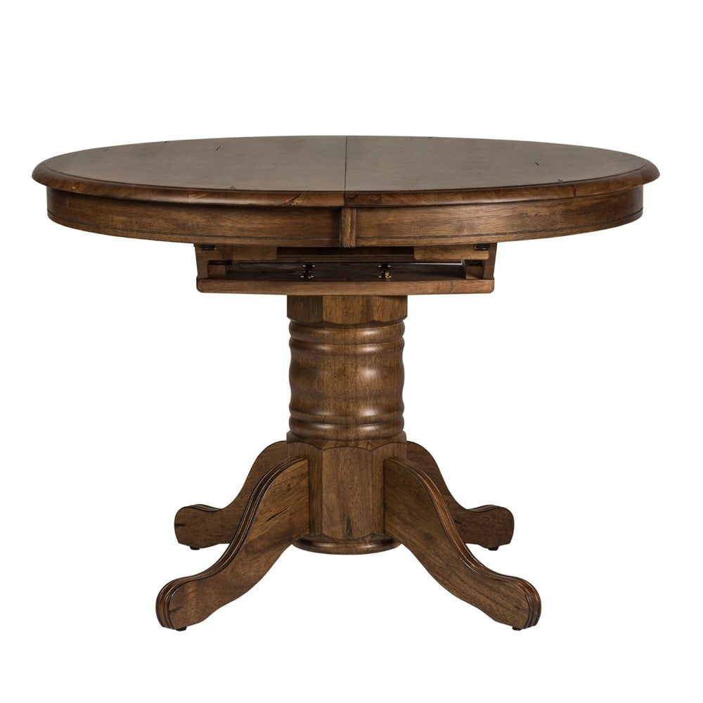 Liberty Furniture - Carolina Crossing Oval Pedestal Table - 186-P4257_186-T4257 veiw 1