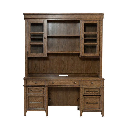 Liberty Furniture - Carolina Park - Credenza & Hutch in Brown - 930-HO-CHS view 2