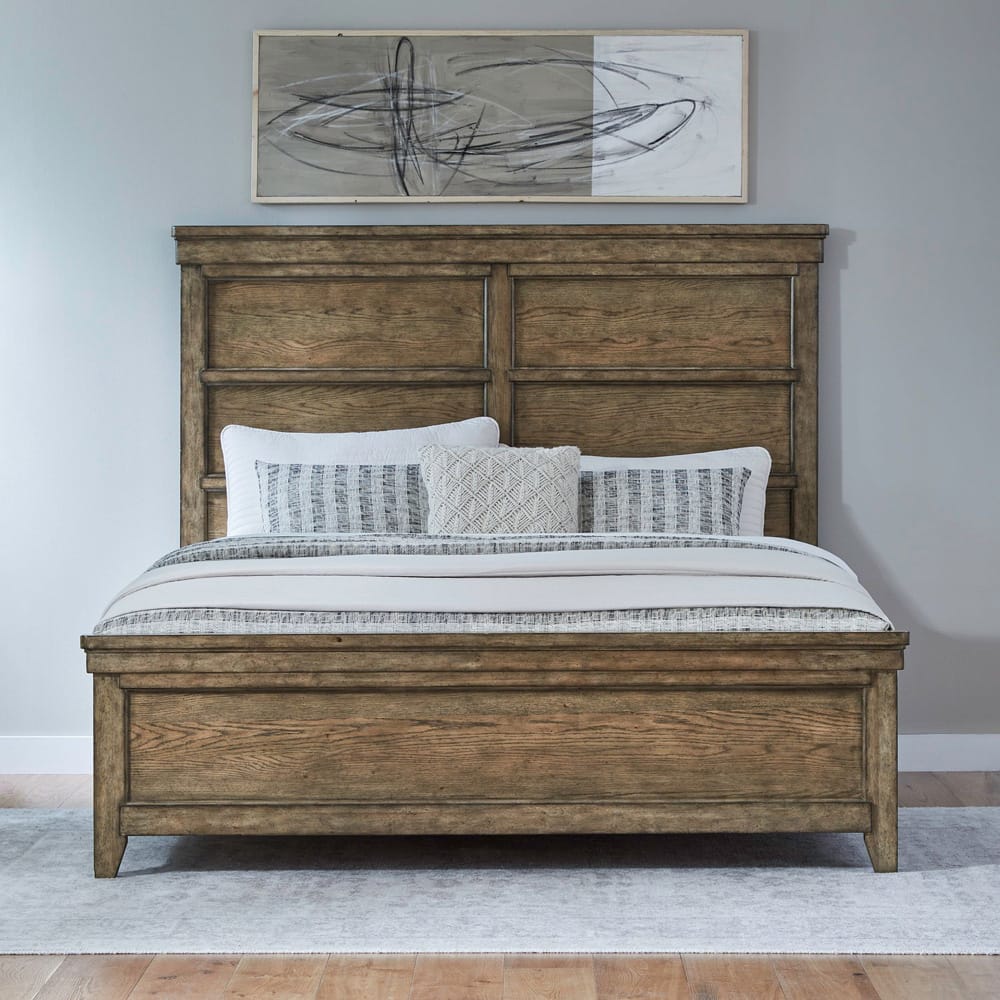 Liberty Furniture - Carolina Park King Panel Bed, 2 Night Stands - 930-BR-KPB2NS view 12