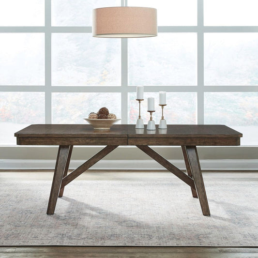 Liberty Furniture - Carolina Park - Trestle Table Set in Brown - 930-DR-TRS view 2