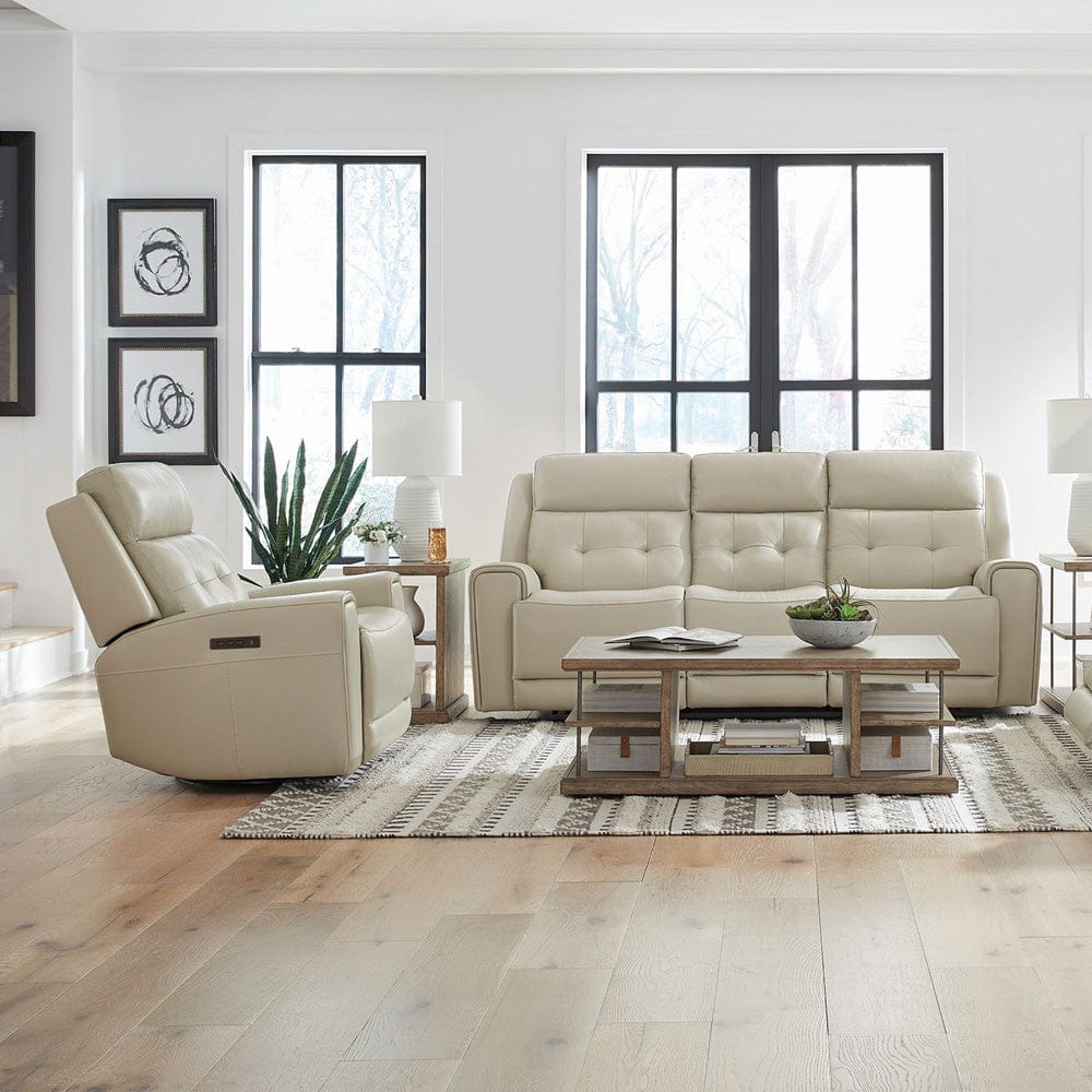 Liberty Furniture - Carrington - Sofa & Recliner in Neutral - 7006ST-UPH-SOREC view 1