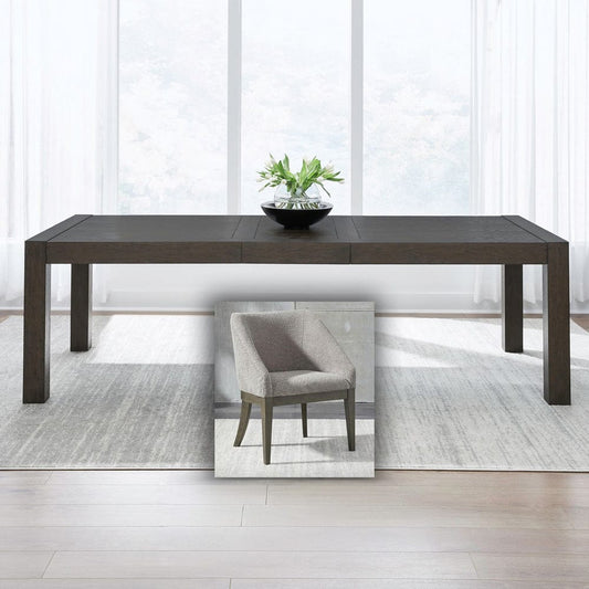 Liberty Furniture - Cascade Falls - 5 Piece Rectangular Table Set in Brown - 732-DR-5RLS view 2