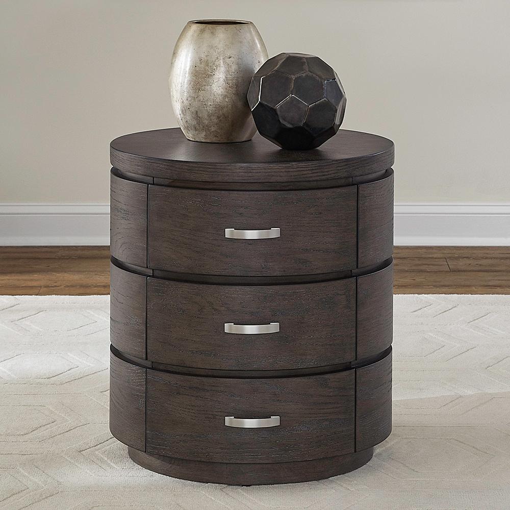 Liberty Furniture - Cascade Falls Round End Table in Satin Espresso - 732-OT1021 veiw 1