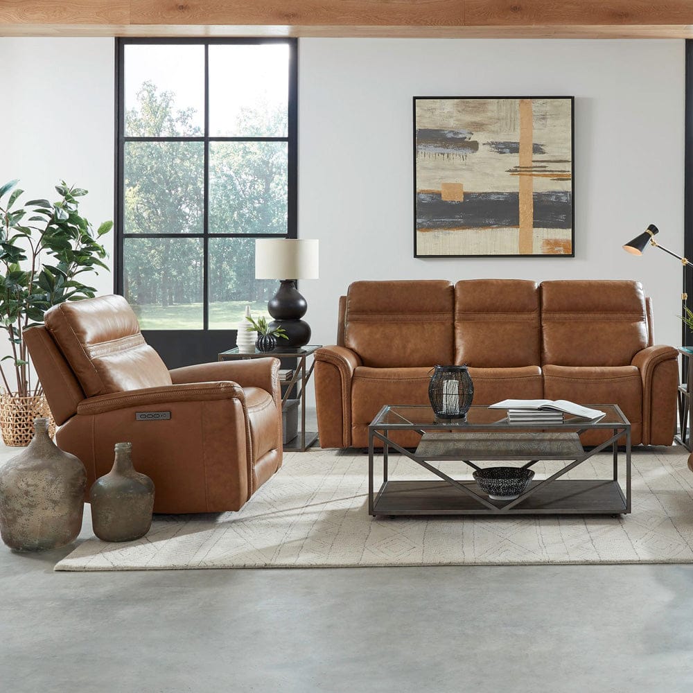 Liberty Furniture - Cooper - Sofa & Recliner in Brown - 7007CM-UPH-SOREC view 1