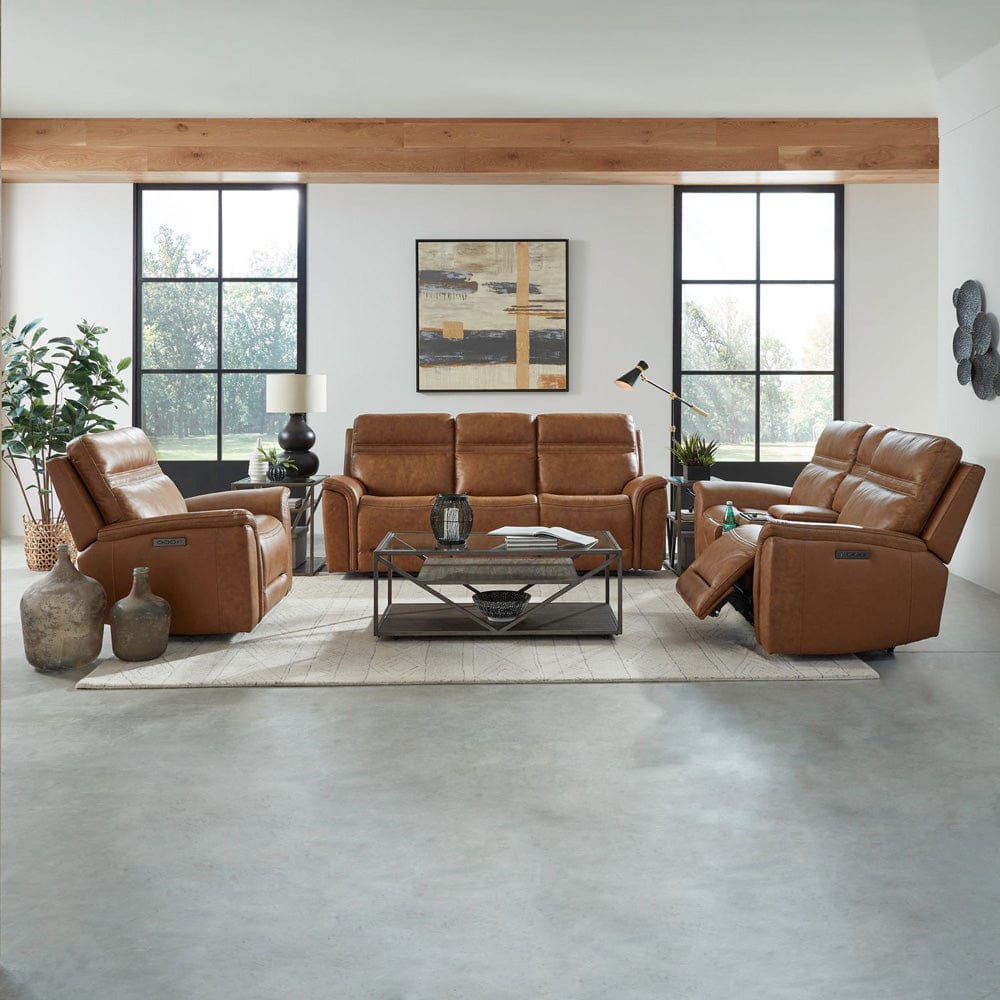 Liberty Furniture - Cooper - Sofa w/ Loveseat & Recliner in Brown - 7007CM-UPH-SOLOREC view 1