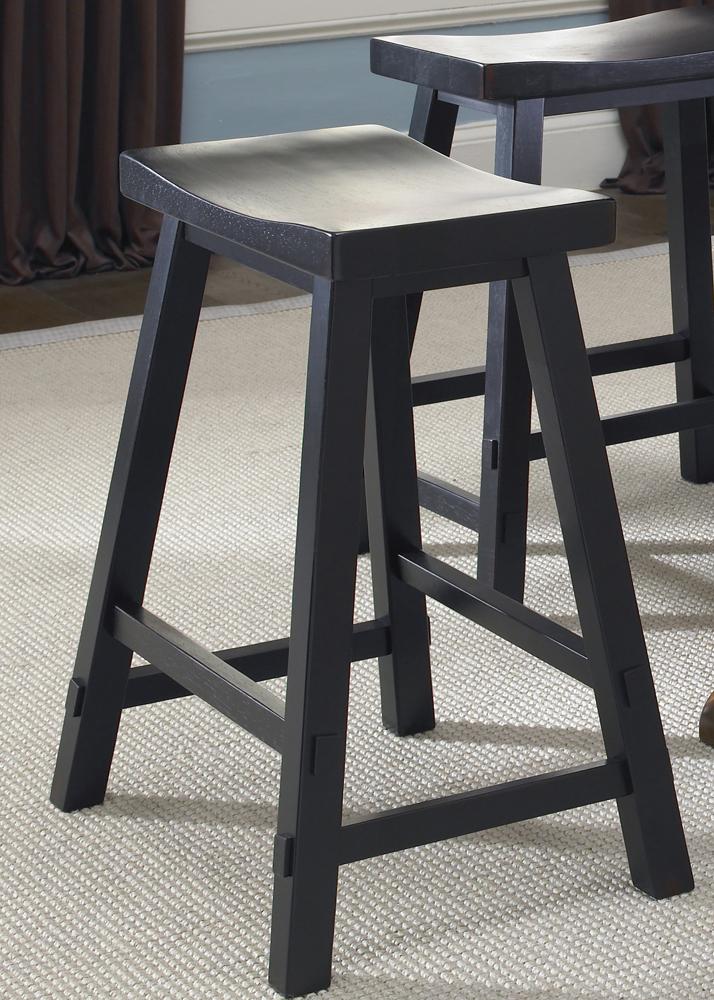 Liberty Furniture - Creations II 30 Inch Sawhorse Barstool In Black - 48-B1830 veiw 1