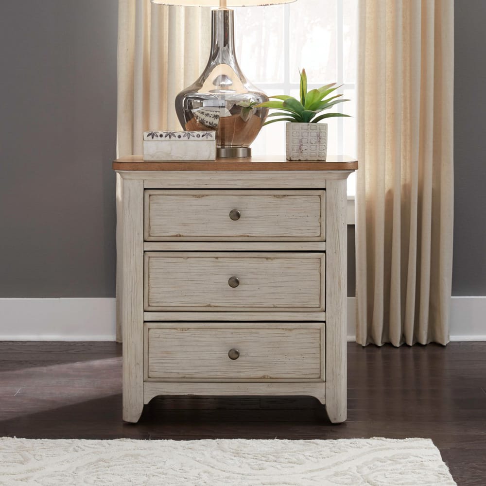 Liberty Furniture - Farmhouse Reimagined King Poster Bed, 2 Night Stands - 652-BR-KPS2NS view 12