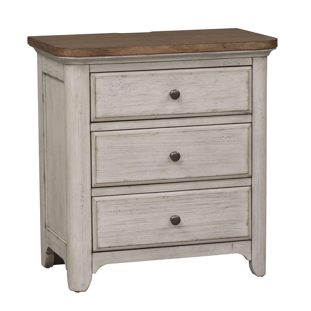 Liberty Furniture - Farmhouse Reimagined King Sleigh Bed, Dresser & Mirror, Chest, Night Stand - 652-BR-KSLDMCN view 5