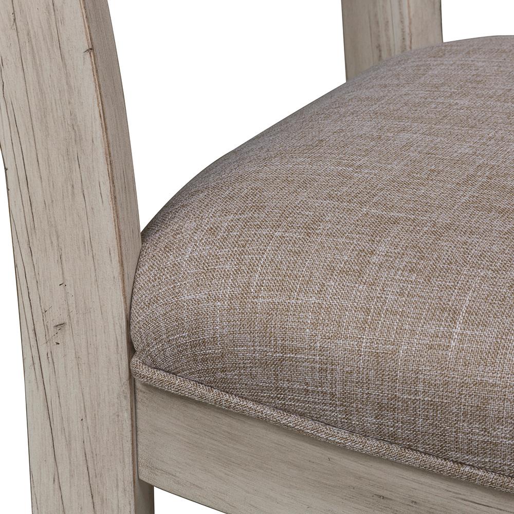 Liberty Furniture - Farmhouse Reimagined Ladder Back Uph Side Chair in Antique White w/ Chestnut Tops - 652-C2001S veiw 10