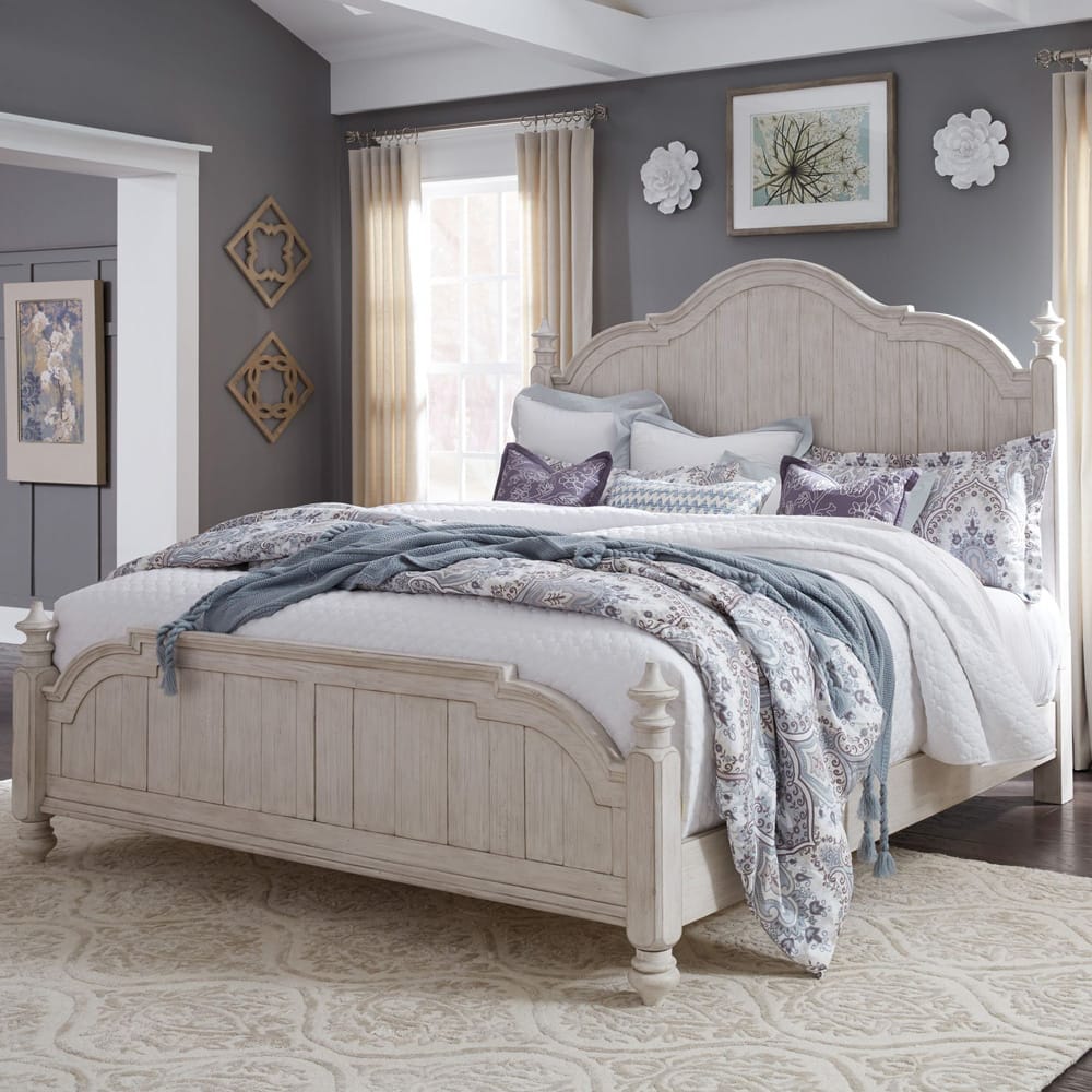 Liberty Furniture - Farmhouse Reimagined Queen Poster Bed, 2 Night Stands - 652-BR-QPS2NS view 12