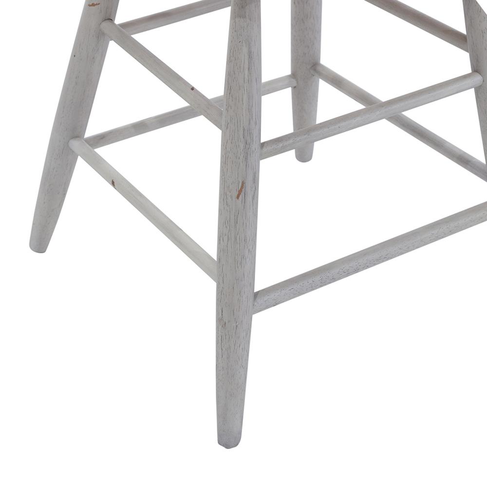 Liberty Furniture - Farmhouse Windsor Back Counter Chair in Two Tone White w/ Wood Tone Tops - 139WH-B100024 veiw 8