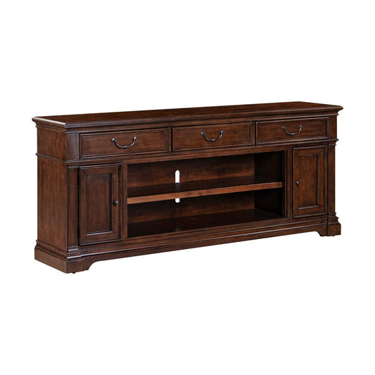 Liberty Furniture - Fireplace TV Consoles - 84 Inch Fireplace TV Console in Brown - FIRE-512-TV84FTS view 2