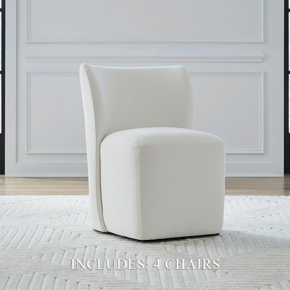 Liberty Furniture - Accent Dining Ivory Accent Dining Chairs - Set of 4 in Ivory, Sapphire, Truffle, & Wicker Fabric - 728-ADCH-IV4PK veiw 1