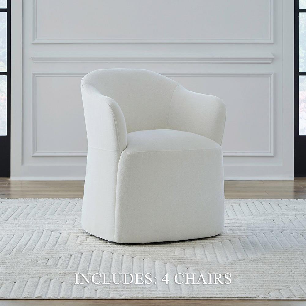 Liberty Furniture - Accent Dining Ivory Accent Dining Chairs - Set of 4 in Ivory, Sapphire, Truffle, & Wicker Fabric - 731-ADCH-IV4PK veiw 1