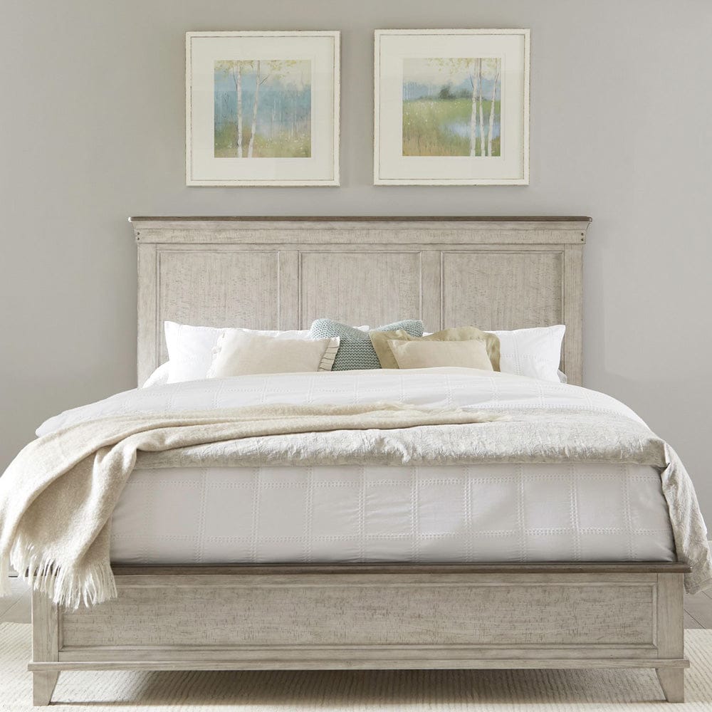 Liberty Furniture - Ivy Hollow - King California Panel Bed in White - 457-BR-CPB view 1