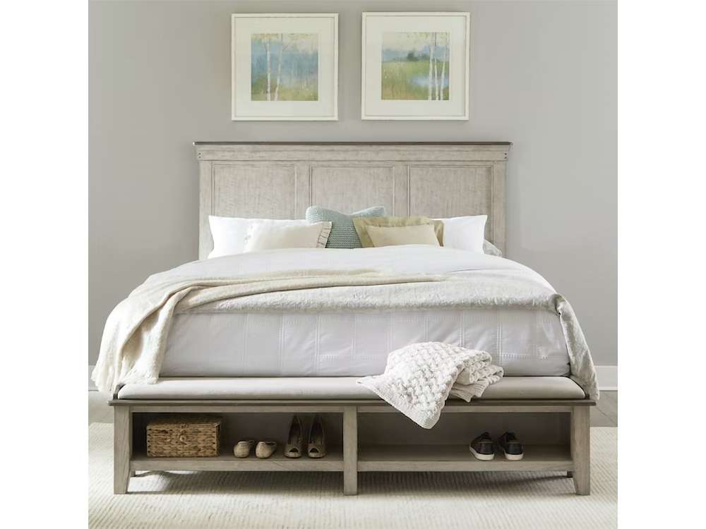 Liberty Furniture - Ivy Hollow King Storage Bed - 457-BR-KSB veiw 1
