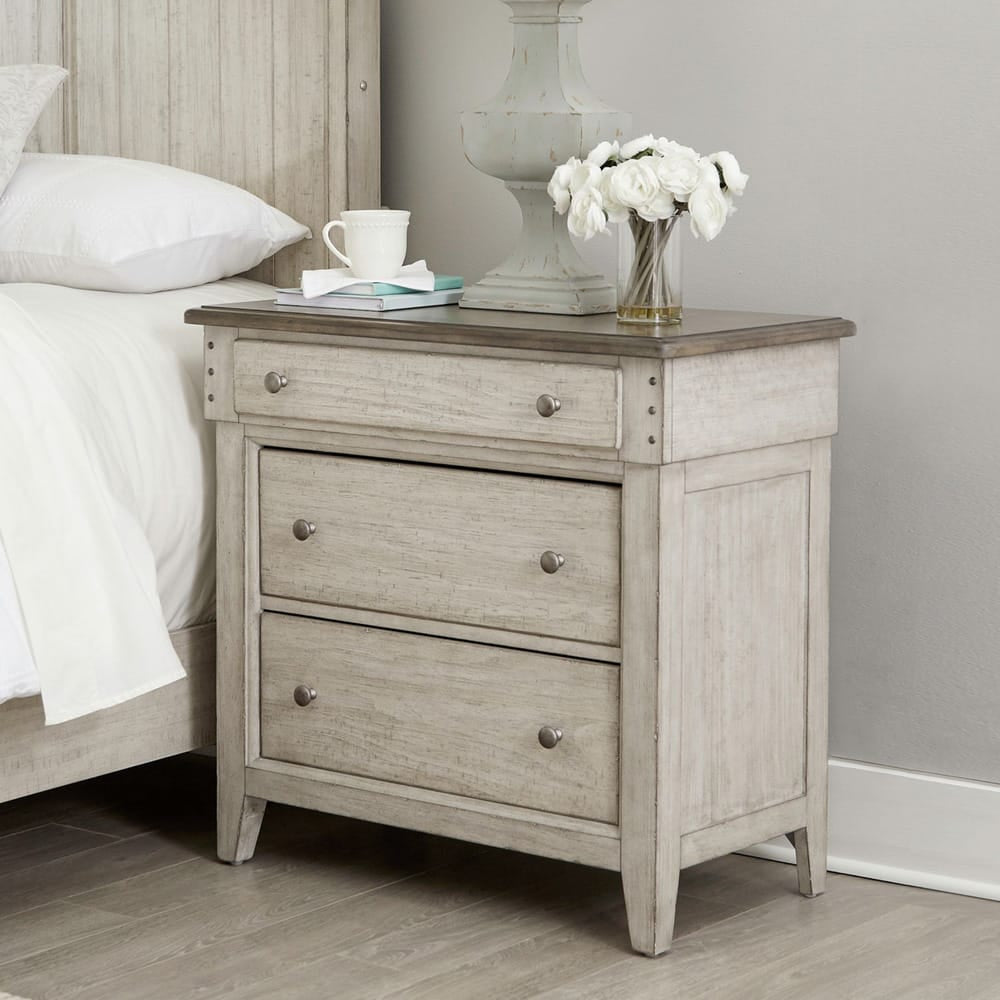 Liberty Furniture - Ivy Hollow Queen Mantle Bed, 2 Bedside Chests - 457-BR-QMT2BSC view 8