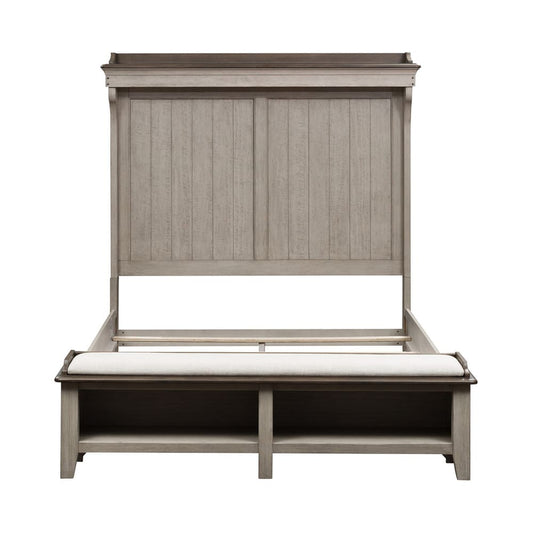 Liberty Furniture - Ivy Hollow Queen Mantle Storage Bed, 2 Nightstands - 457-BR-QMS2NS view 2