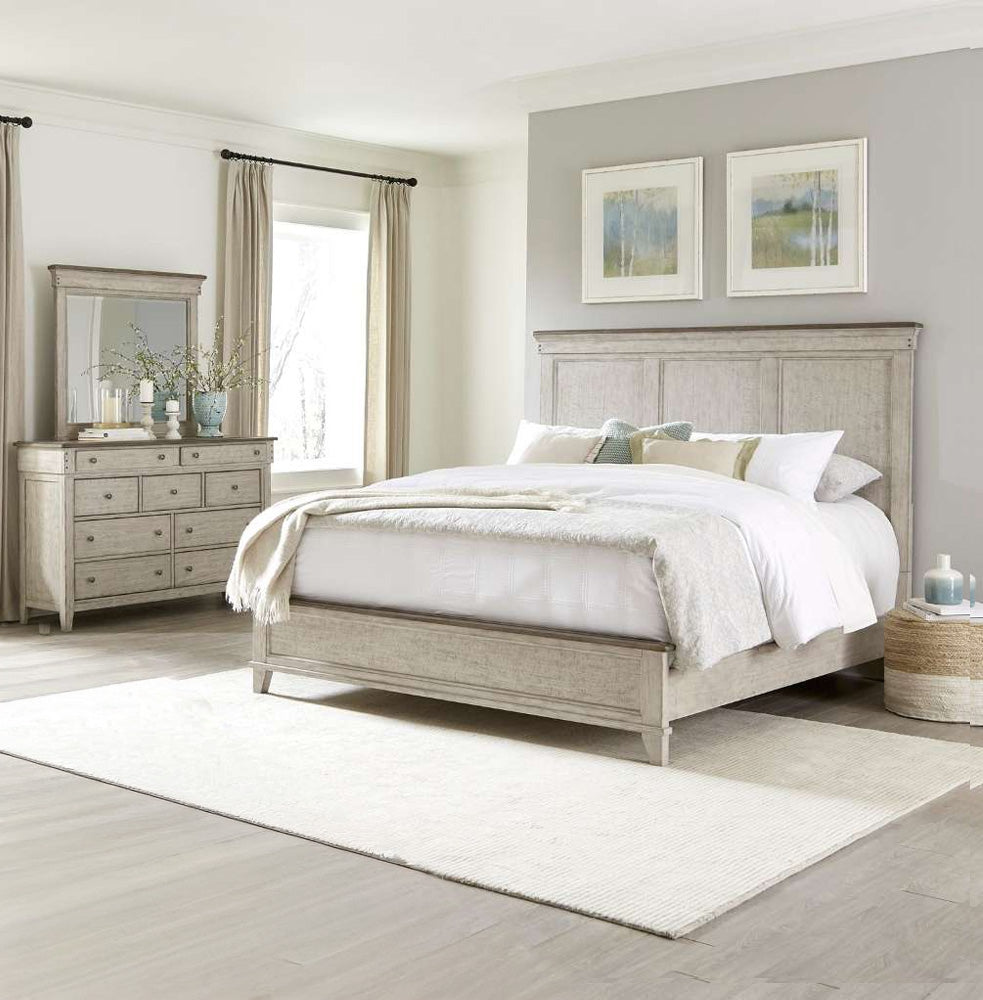 Liberty Furniture - Ivy Hollow Queen Panel Bed, Dresser & Mirror - 457-BR-QPBDM veiw 1