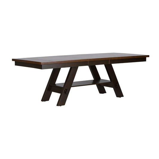 Liberty Furniture - Lawson Pedestal Table in Light & Dark Espresso - 116-CD-RLS veiw 2