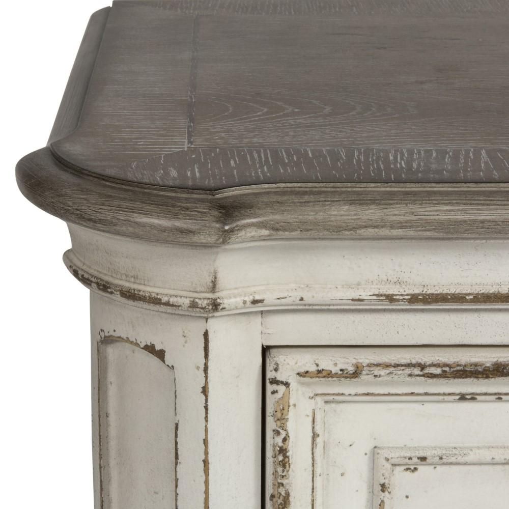 Liberty Furniture - Magnolia Manor 4 Piece Queen Uph Sleigh Bed, Dresser & Mirror, Nightstand Set - 244-BR-QUSLDMN veiw 11