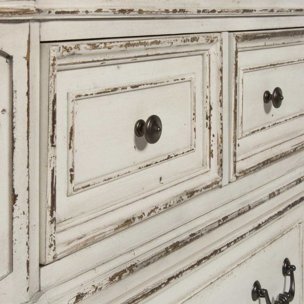 Liberty Furniture - Magnolia Manor 5 Piece Queen Uph Bed, Dresser & Mirror, Chest, Nightstand Set - 244-BR-QUBDMCN veiw 11
