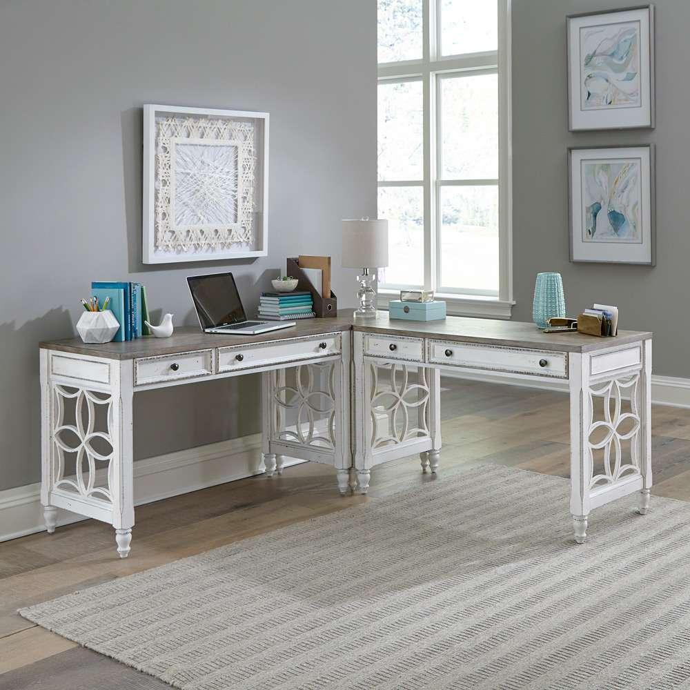 Liberty Furniture - Magnolia Manor Alt L Shaped Leg Desk Set - 244-HOJ-ALSLD veiw 1