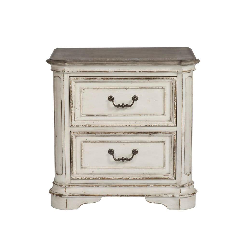 Liberty Furniture - Magnolia Manor King California Upholstered Bed, Dresser & Mirror, Night Stand - 244-BR-CKUBDMN view 5