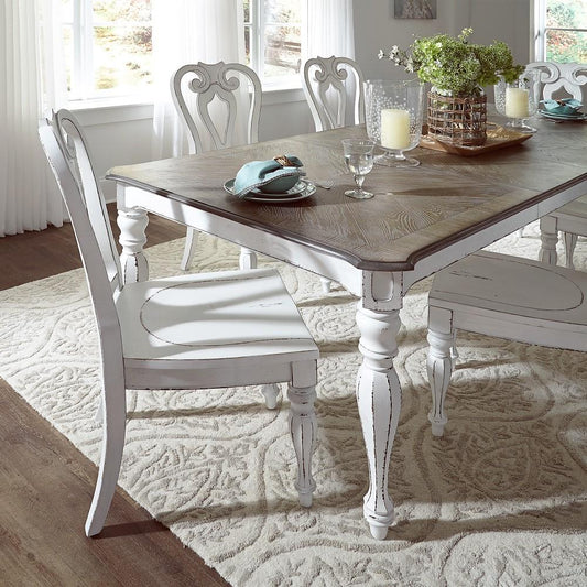 Liberty Furniture - Magnolia Manor 5 Piece Leg Table Set - 244-DR-O5LTS veiw 2