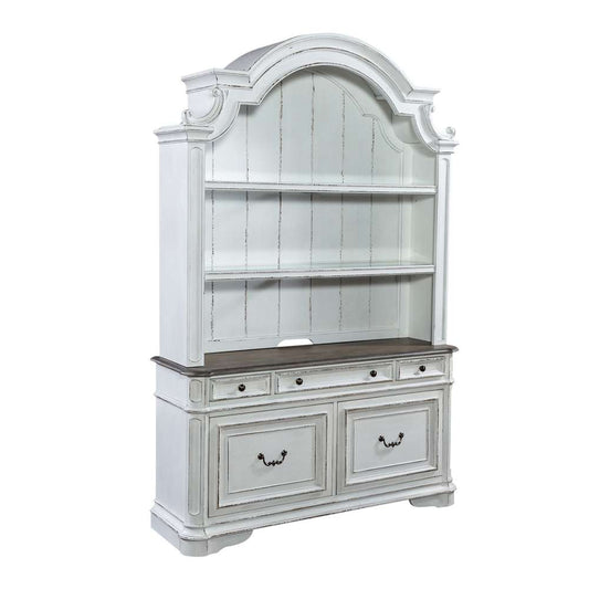 Liberty Furniture - Magnolia Manor Opt Credenza & Hutch - 244-HOJ-OCHS veiw 2