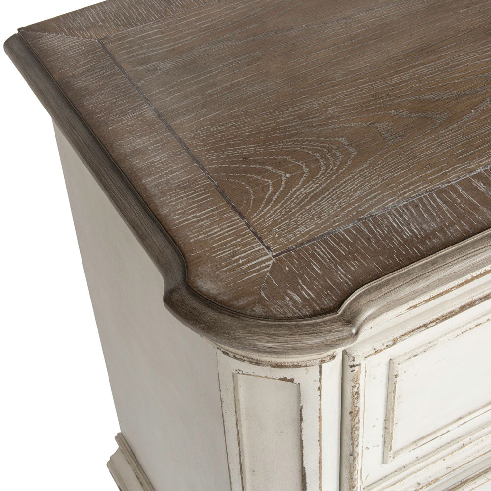 Liberty Furniture - Magnolia Manor Queen Upholstered Bed, 2 Nightstands - 244-BR-QUB2NS view 8
