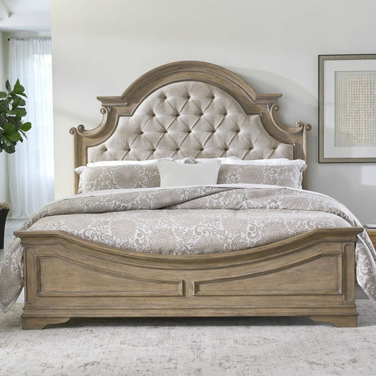 Liberty Furniture - Magnolia Manor Queen Upholstered Bed, 2 Nightstands - 244N-BR-QUB2NS view 2
