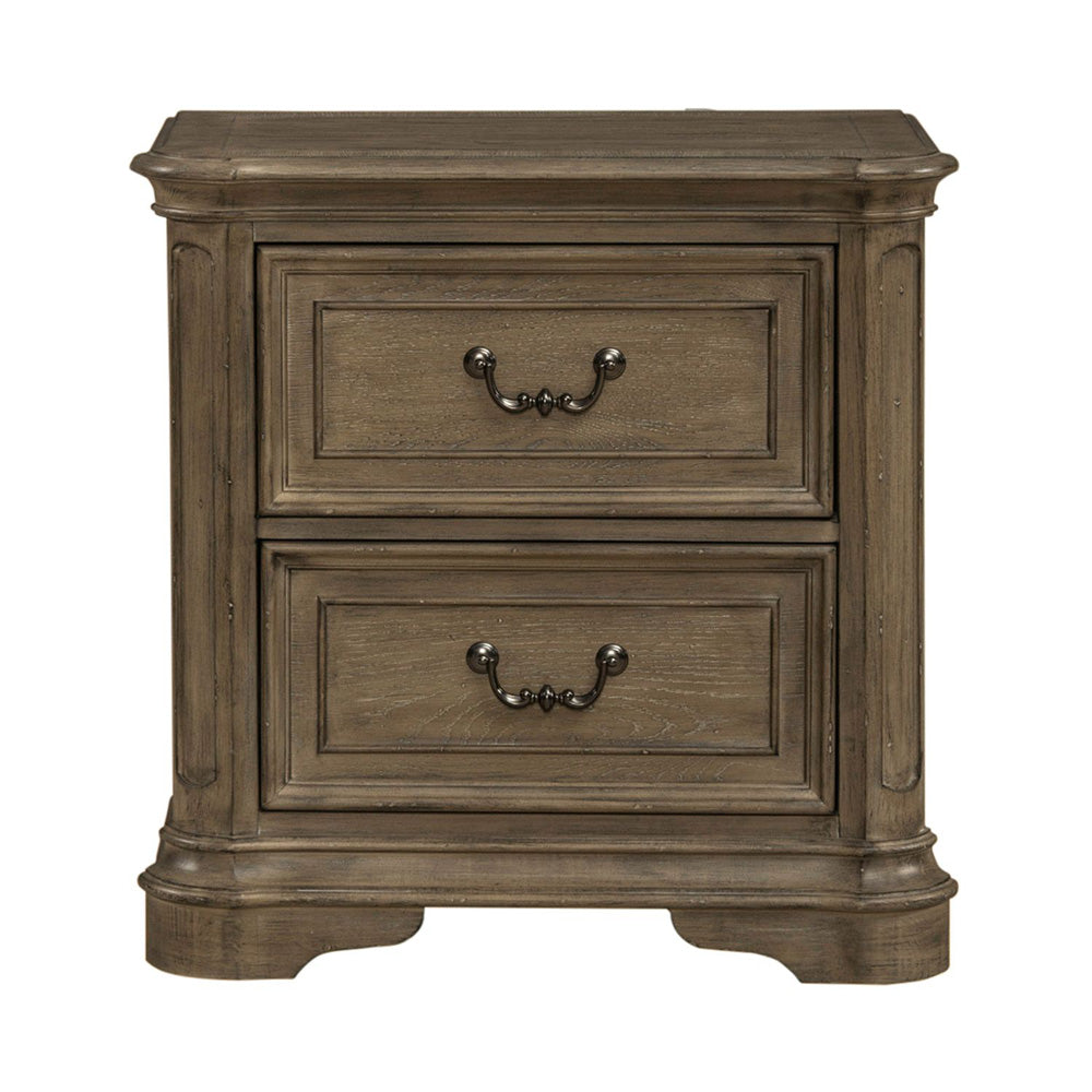 Liberty Furniture - Magnolia Manor Queen Upholstered Bed, 2 Nightstands - 244N-BR-QUB2NS view 7