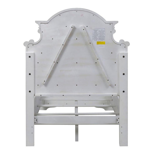 Liberty Furniture - Magnolia Manor Twin Upholstered Bed in Antique White & Weathered Bark - 244-BR-TUB veiw 2