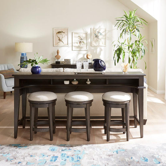 Liberty Furniture - Mill Creek Console Bar Table in Peppercorn - 792-OT7436 veiw 2