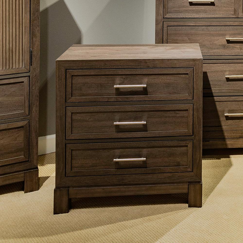 Liberty Furniture - Modern Edge Nightstand w/ Charging Station in Caffe - 313-BR61 veiw 1