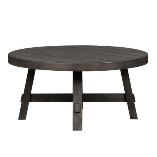 Liberty Furniture - Modern Farmhouse Splay Leg Round Cocktail Table - 406-OT1013 veiw 2