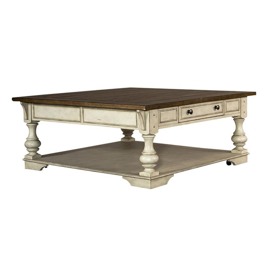 Liberty Furniture - Morgan Creek Alt 3 Piece Set in Antique White w/ Wirebrushed Tobacco Accents - 498-OT-A3PCS veiw 2