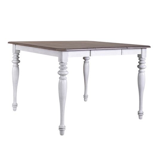Liberty Furniture - Ocean Isle Gathering Table in Antique White w/ Weathered Pine - 303W-G5454 veiw 2