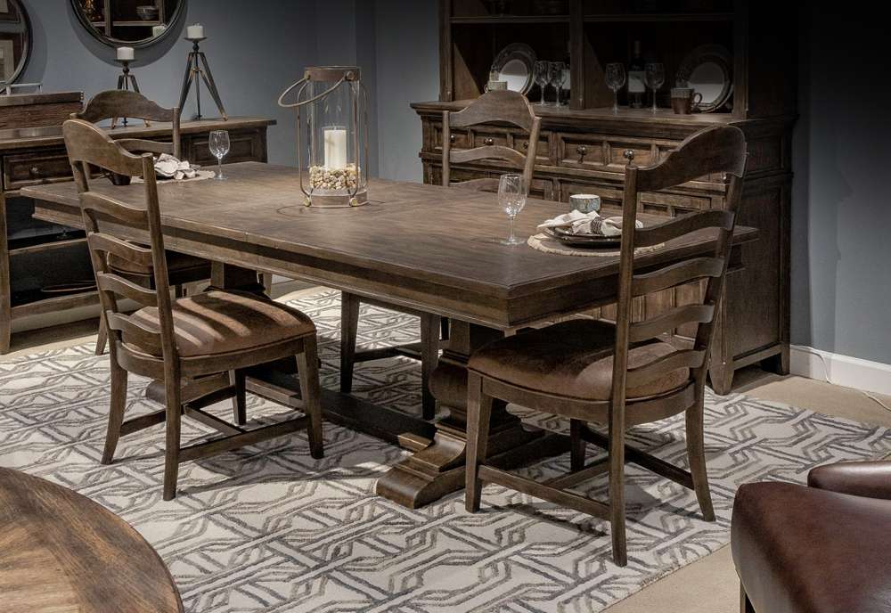 Liberty Furniture - Paradise Valley 5 Piece Trestle Table Set - 297-DR-5TRS veiw 1